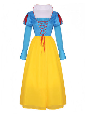 She slips into this 1940s Snow White Style Mesh Patchwork Dress and suddenly it's a 1940s daydream