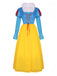 She slips into this 1940s Snow White Style Mesh Patchwork Dress and suddenly it's a 1940s daydream