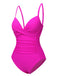 1940s Solid Bandage One-Piece Swimsuit, vintage swimsuit, pin-up swimwear - perfect for women who love vintage and retro fashion