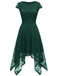 1940s Solid Irregular Hem Dress — the kind of 1940s dress that makes strangers smile