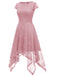 1940s Solid Irregular Hem Dress — the kind of 1940s dress that makes strangers smile