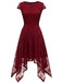 1940s Solid Irregular Hem Dress — the kind of 1940s dress that makes strangers smile