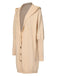 1940s Solid Knit Hooded Cardigan, vintage fashion, retro style - perfect for women who love vintage and retro fashion