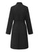 1940s Solid Turtleneck Belted Dress With Pocket - vintage dress, retro fashion