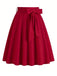 1940s Solid Waist Tie A-Line Skirt, vintage skirt, retro style - perfect for women who love vintage and retro fashion