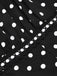 1940s Square Neck Polka Dot Ruffle Dress - vintage dress, retro fashion