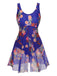 1940s Strap Print One-Piece Skirt Swimsuit: 1940s Riviera elegance, reimagined for her