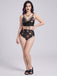 Black 1940s Sun Moon Stars Lace-Up Swimsuit, vintage swimsuit, pin-up swimwear - perfect for women who love vintage and retro fashion