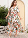 1940s Surplice V-Neck Belted Floral Dress: where 1940s romance meets her modern spirit
