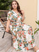 1940s Surplice V-Neck Belted Floral Dress — the kind of 1940s dress that makes strangers smile