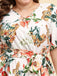 1940s Surplice V-Neck Belted Floral Dress — a 1940s silhouette that turns sidewalks into runways