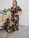 1940s Surplice V-Neck Belted Floral Dress — the kind of 1940s dress that makes strangers smile
