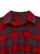 1940s Tartan Plaid Long Sleeve Belted Shirt Dress - vintage dress, retro fashion