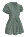 1940s Tie Front Eyelet Embroidered Blouse, vintage top, retro blouse - perfect for women who love vintage and retro fashion