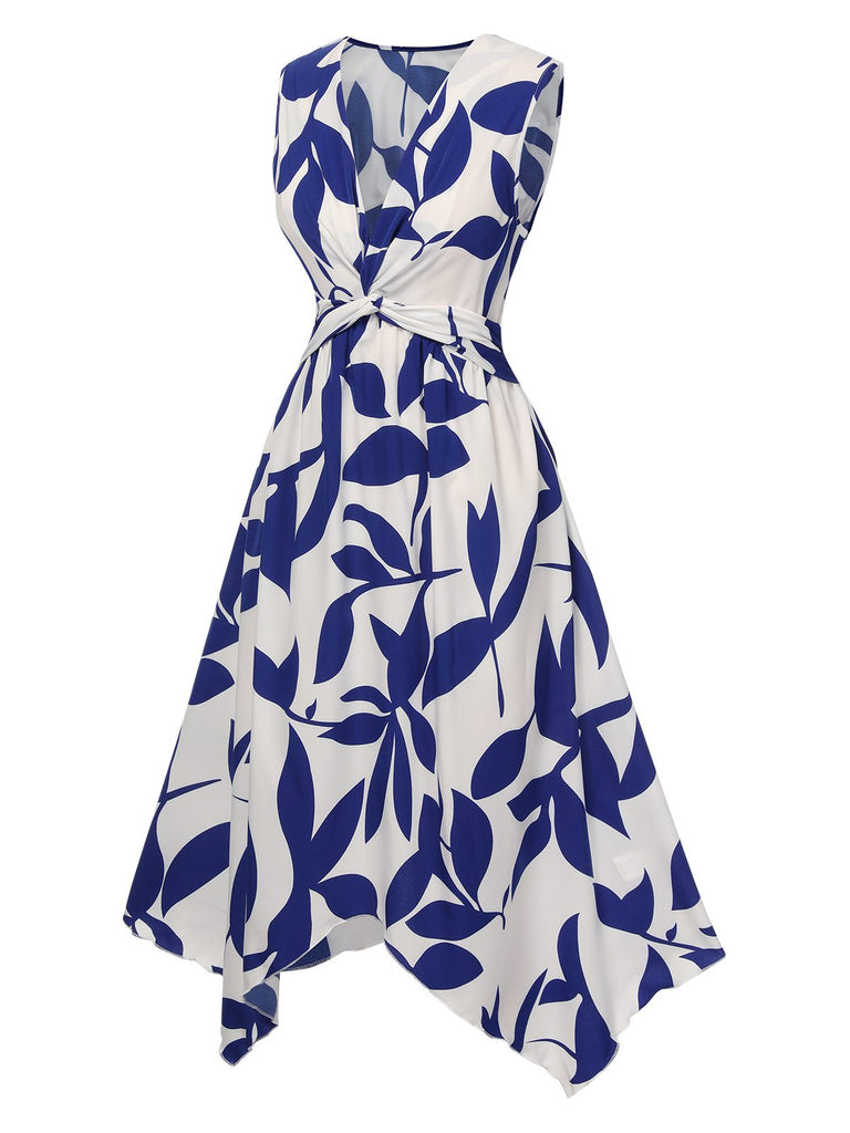 1940s Twisted Irregular Hem Sleeveless | 1940s | vintage dress, retro fashion