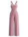 1940s V Neck Vintage Classic Jumpsuit 5