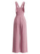 1940s V Neck Vintage Classic Jumpsuit 4