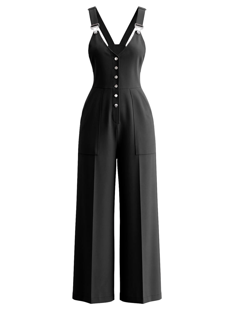 1940s V Neck Vintage Classic Jumpsuit