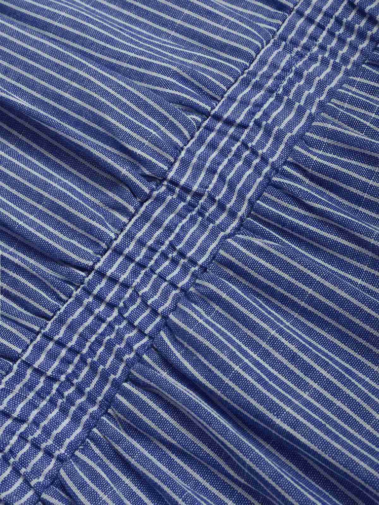 1940s VNeck Pockets Belted Stripe | 1940s | vintage romper, retro jumpsuit