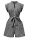 1940s VNeck Pockets Belted Stripe | 1940s | vintage romper, retro jumpsuit
