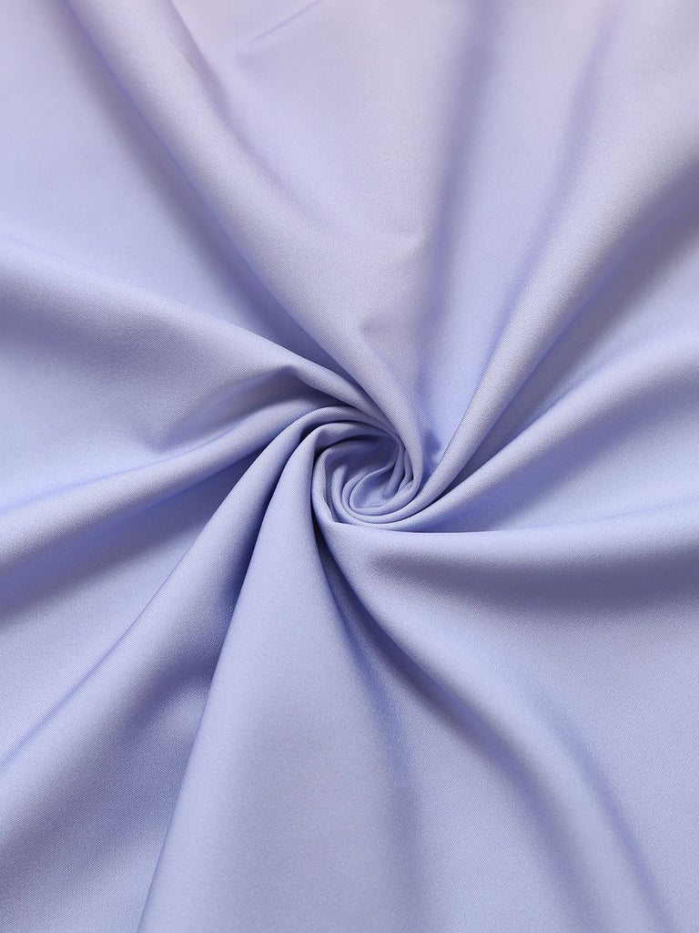 1940s Ombre Deep V-Neck Halter Dress