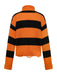 Black & Orange 1950s Halloween Bat Applique Knit Sweater - vintage fashion, retro style, classic black