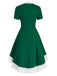 1950s Bowknot Collar Swing Dress — vintage elegance for the modern woman