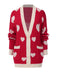 1950s Button Heart Dot Knitted Cardigan: timeless 1950s elegance she makes her own