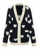 1950s Button Heart Dot Knitted Cardigan: timeless 1950s elegance she makes her own