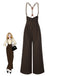 Dark 1950s Button Suspender Pants - vintage fashion, retro style