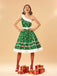 1950s Candy Cane One-Shoulder Dress - vintage dress, retro fashion, rockabilly
