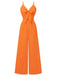 1950s Chest Bow Spaghetti Strap Jumpsuit, vintage romper, retro jumpsuit - perfect for women who love vintage and retro fashion
