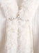 This 1950s Christmas Knitted Fur Trim Shawl whispers 1950s secrets to those who notice