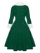 & 1950s Christmas Lapel Dress: timeless style reimagined