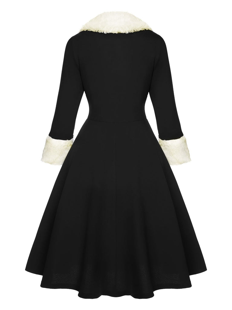 & 1950s Christmas Lapel Dress: timeless style reimagined