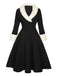 1950s Christmas Lapel Dress — a 1950s silhouette that turns sidewalks into runways