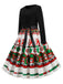 1950s Christmas Patchwork Swing Dress: where 1950s romance meets her modern spirit