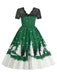 1950s Christmas Print Lace Swing Dress: where 1950s romance meets her modern spirit