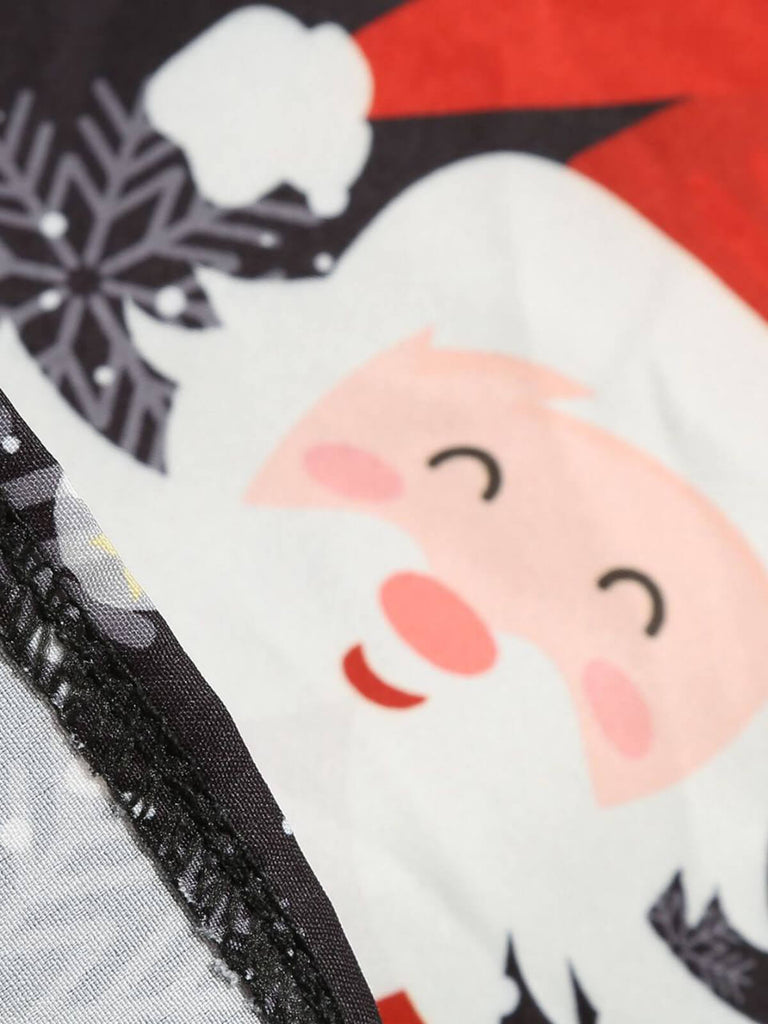 1950s Christmas Santa Claus Lace Patchwork Dress: timeless style reimagined