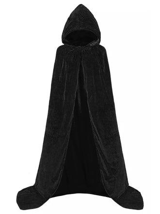 1950s Christmas Solid Long Hooded Cape - vintage fashion, retro style