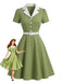 1950s Patchwork Vintage Classic Dress 4