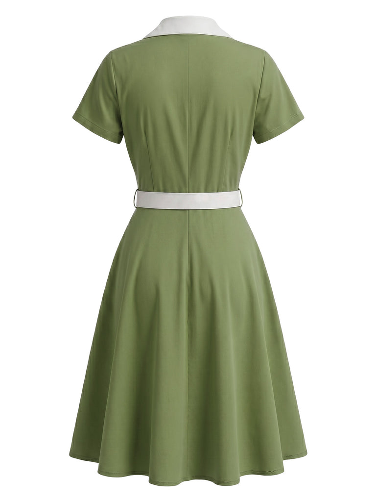 1950s Patchwork Vintage Classic Dress 6