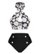 1950s Daisy Cross Strap Swimsuit: 1950s Riviera elegance, reimagined for her