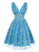 1950s Daisy Mesh Swing Dress - vintage dress, retro fashion, elegant style for vintage lovers