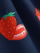 This 1950s Daisy & Strawberry Print Sleeveless Dress wraps her in 1950s elegance, one twirl at a time
