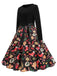 Black 1950s Christmas Gingerbread & Candy Cane Dress - vintage dress, retro fashion, rockabilly