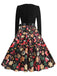 Black 1950s Christmas Gingerbread & Candy Cane Dress - vintage dress, retro fashion, rockabilly