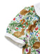 1950s Rabbit Floral Button Bow Peter Pan Collar Dress - vintage dress, retro fashion, rockabilly