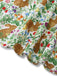 1950s Rabbit Floral Button Bow Peter Pan Collar Dress - vintage dress, retro fashion, rockabilly