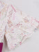 Rose Viole 1950s Sweetheart Bell Sleeves Floral Dress - vintage dress, retro fashion, rockabilly